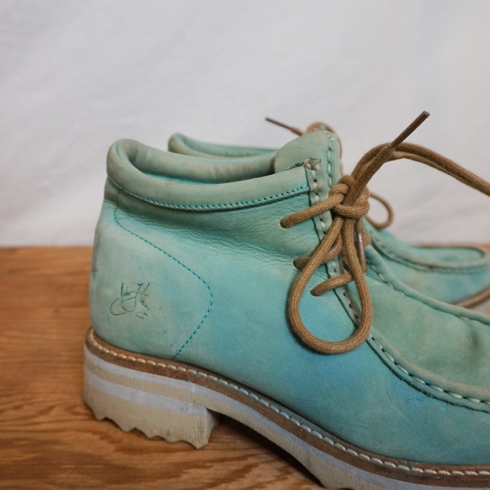 Tracy boot by John Fluevog Shoes soze B 6.5 tiffany blue boots